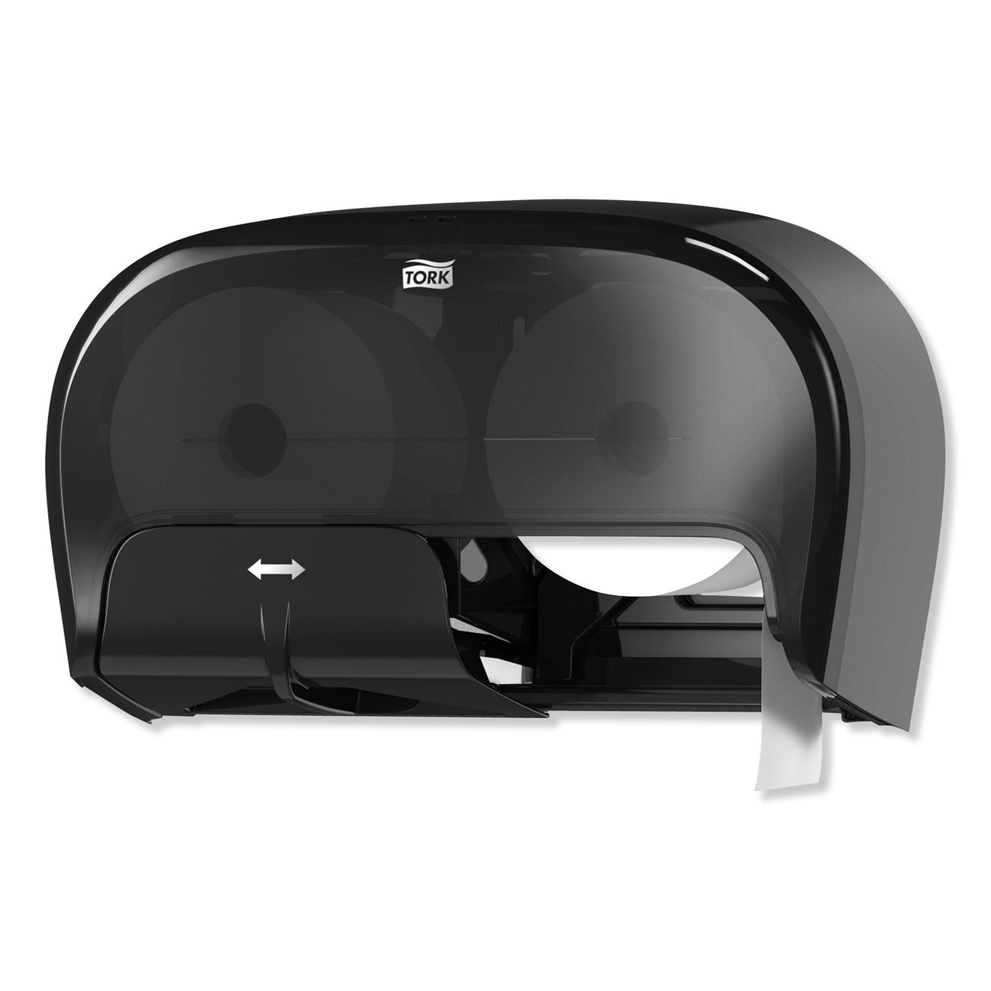 Tork High Capacity Bath Tissue Roll Dispenser for OptiCore, 16.62 x 5.25 x 9.93, Black (565528)