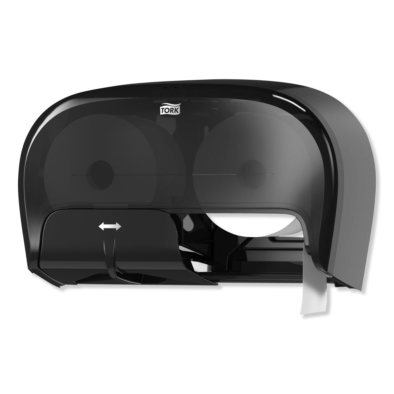 Tork High Capacity Bath Tissue Roll Dispenser for OptiCore, 16.62 x 5.25 x 9.93, Black (565528)