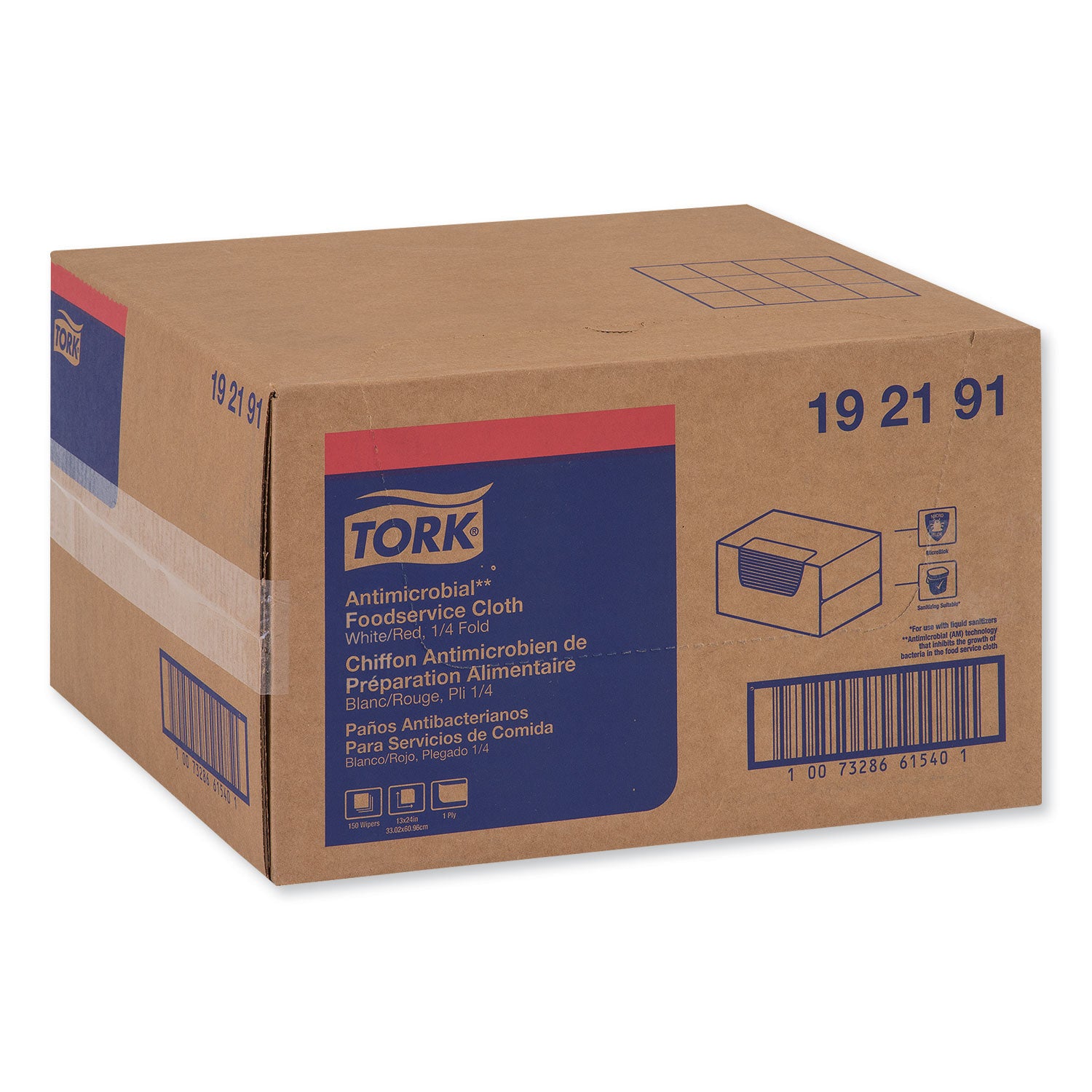 Tork Foodservice Cloth, 13 x 24, White, 150/Carton (192191)