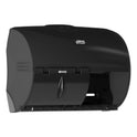 Tork Twin Bath Tissue Roll Dispenser for OptiCore, 11.06 x 7.18 x 8.81, Black (565728)