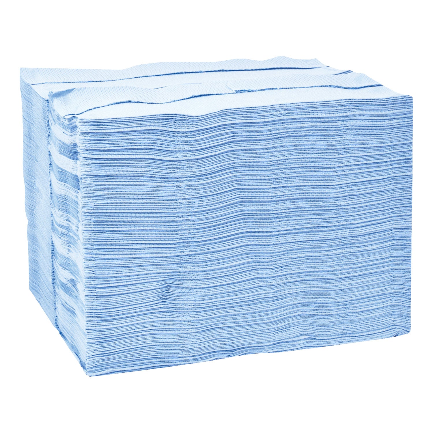 Tork Industrial Paper Wiper, 4-Ply, 12.8 x 16.5, Unscented, Blue, 180/Carton (13247501)