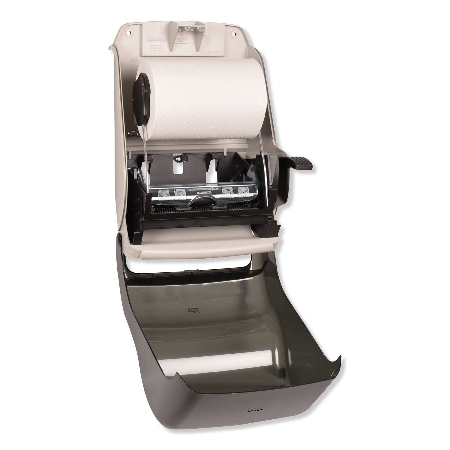 Tork Hand Towel Roll Dispenser, 12.94 x 9.25 x 15.5, Smoke (84TR)