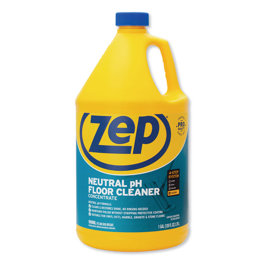 Zep Commercial Neutral Floor Cleaner, Fresh Scent, 1 gal Bottle (ZUNEUT128EA)