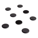 U Brands High Energy Magnets, Circle, Black, 1.25" Diameter, 8/Pack (3021U0012)