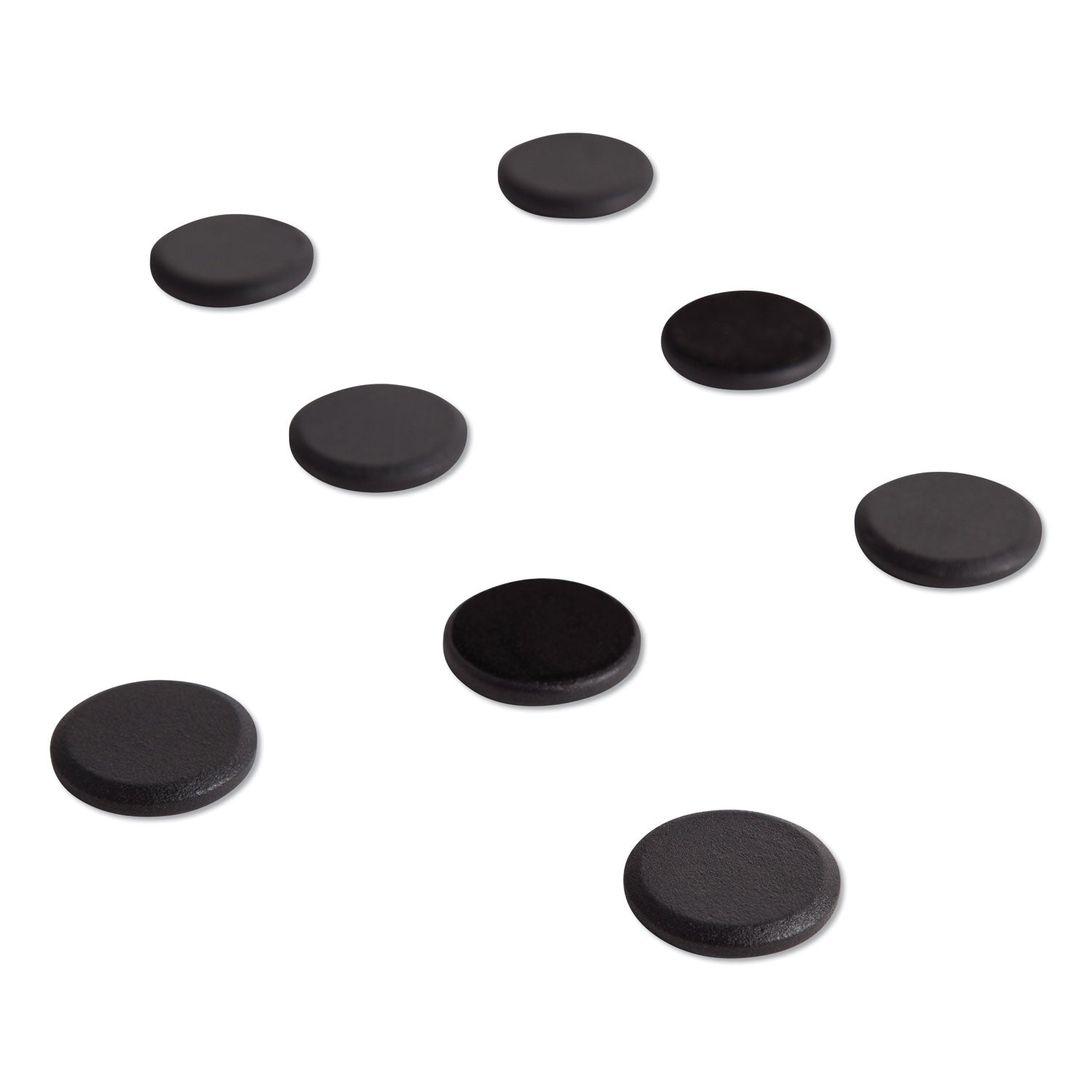 U Brands High Energy Magnets, Circle, Black, 1.25" Diameter, 8/Pack (3021U0012)