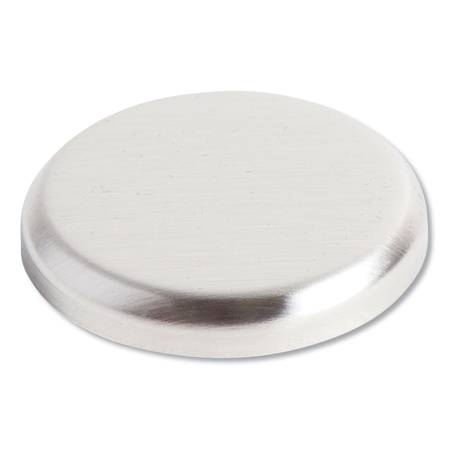U Brands High Energy Magnets, Circle, Silver, 1.25" Diameter, 12/Pack (2911U0012)