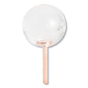 U Brands Fashion Sphere Push Pins, Plastic, Clear/Rose Gold, 0.44", 100/Pack (3089U0624)