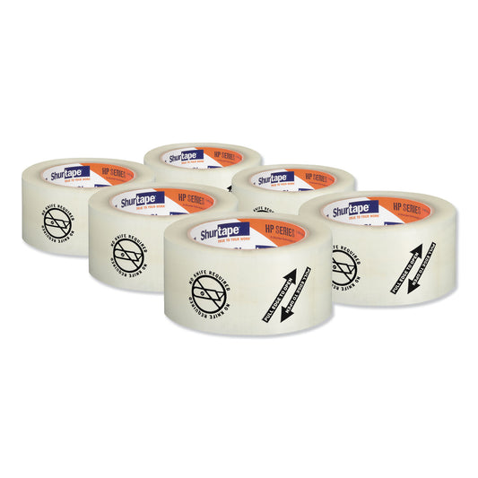 Duck Folded Edge Tape, 3" Core, 2.08" x 110 yds, Clear (242762)