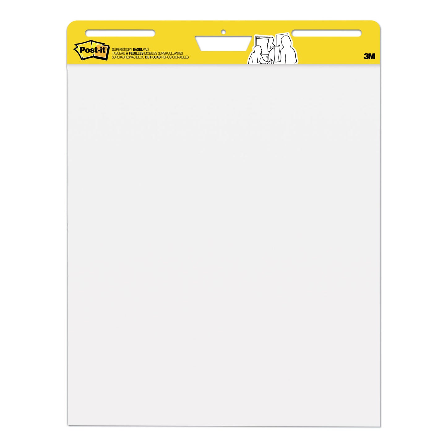 Post-it Vertical-Orientation Self-Stick Easel Pads, Unruled, 25 x 30, White, 30 Sheets, 2/Carton (559)