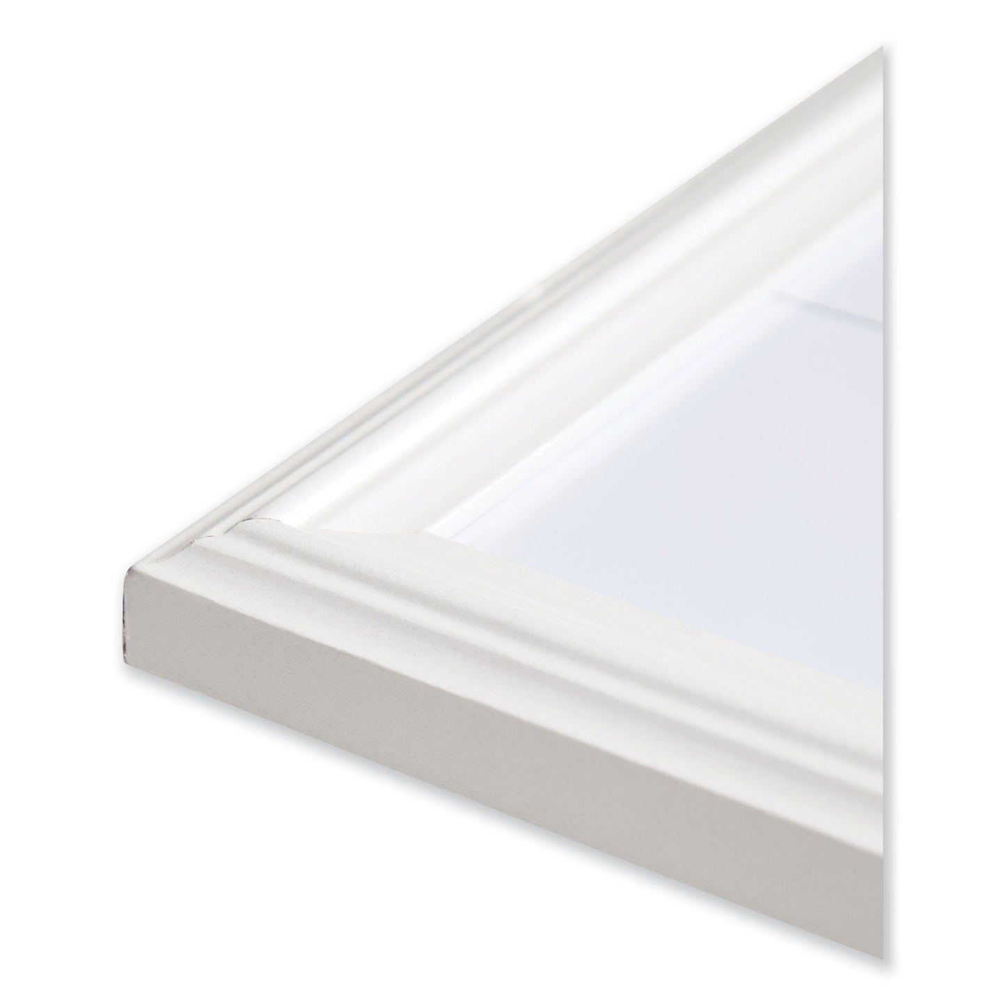 U Brands Magnetic Dry Erase Calendar with Decor Frame, One Month, 30 x 20, White Surface, White Wood Frame (2075U0001)