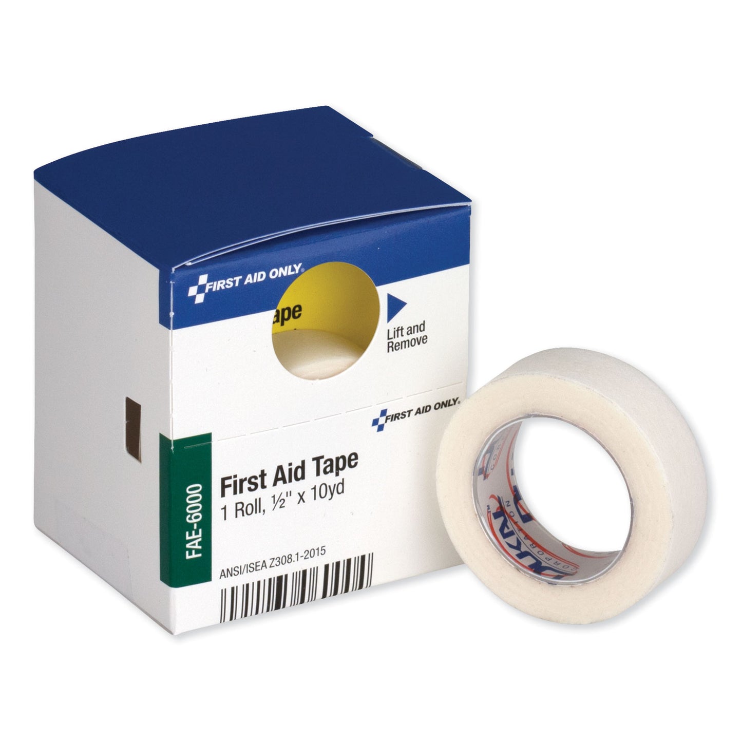 First Aid Only First Aid Tape, Acrylic, 0.5" x 10 yds, White (FAE6000)