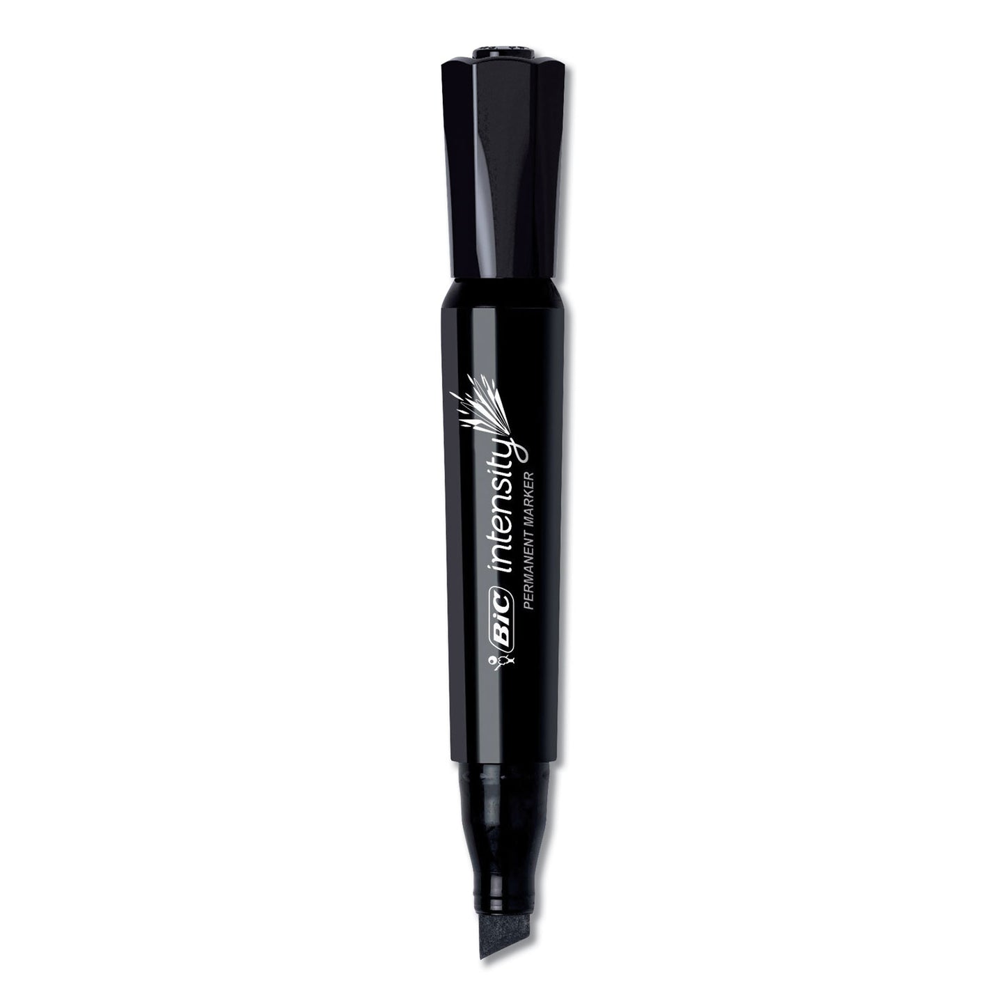BIC Intensity Chisel Tip Permanent Marker Value Pack, Broad Chisel Tip, Black, 36/Pack (GPMM36BK)