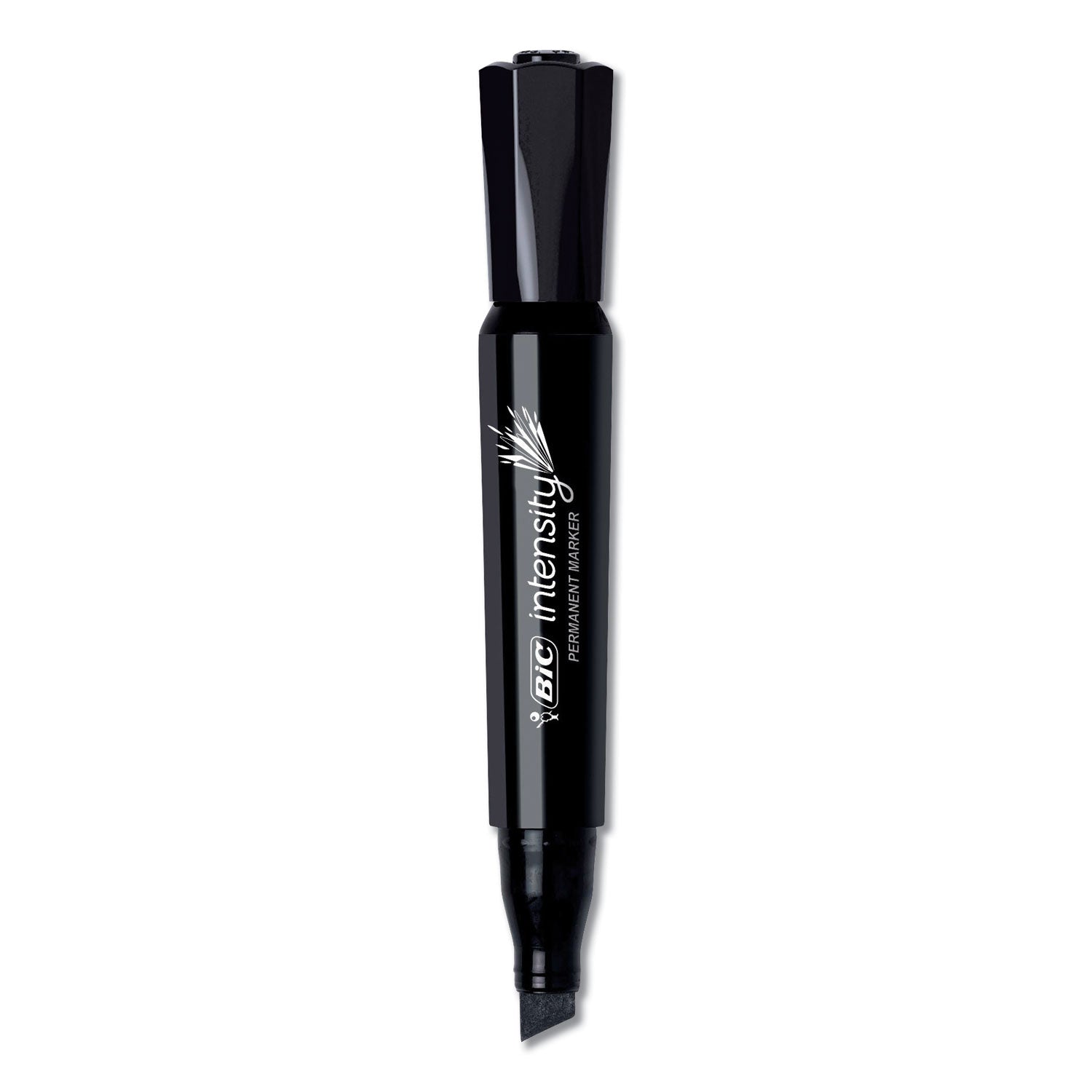BIC Intensity Chisel Tip Permanent Marker Value Pack, Broad Chisel Tip, Black, 36/Pack (GPMM36BK)