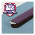 Smead Four-Section Pressboard Top Tab Classification Folders, Four SafeSHIELD Fasteners, 1 Divider, Letter Size, Blue, 10/Box (13730)