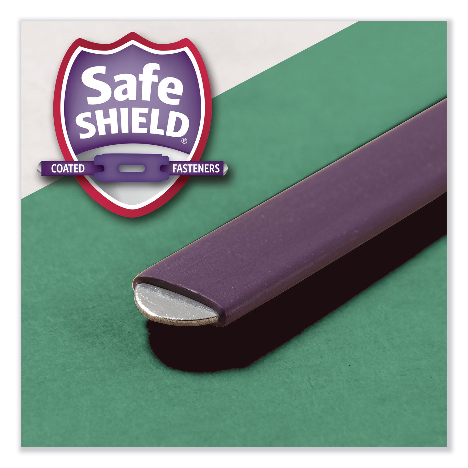 Smead Six-Section Pressboard Top Tab Classification Folders, Six SafeSHIELD Fasteners, 2 Dividers, Legal Size, Green, 10/Box (19033)