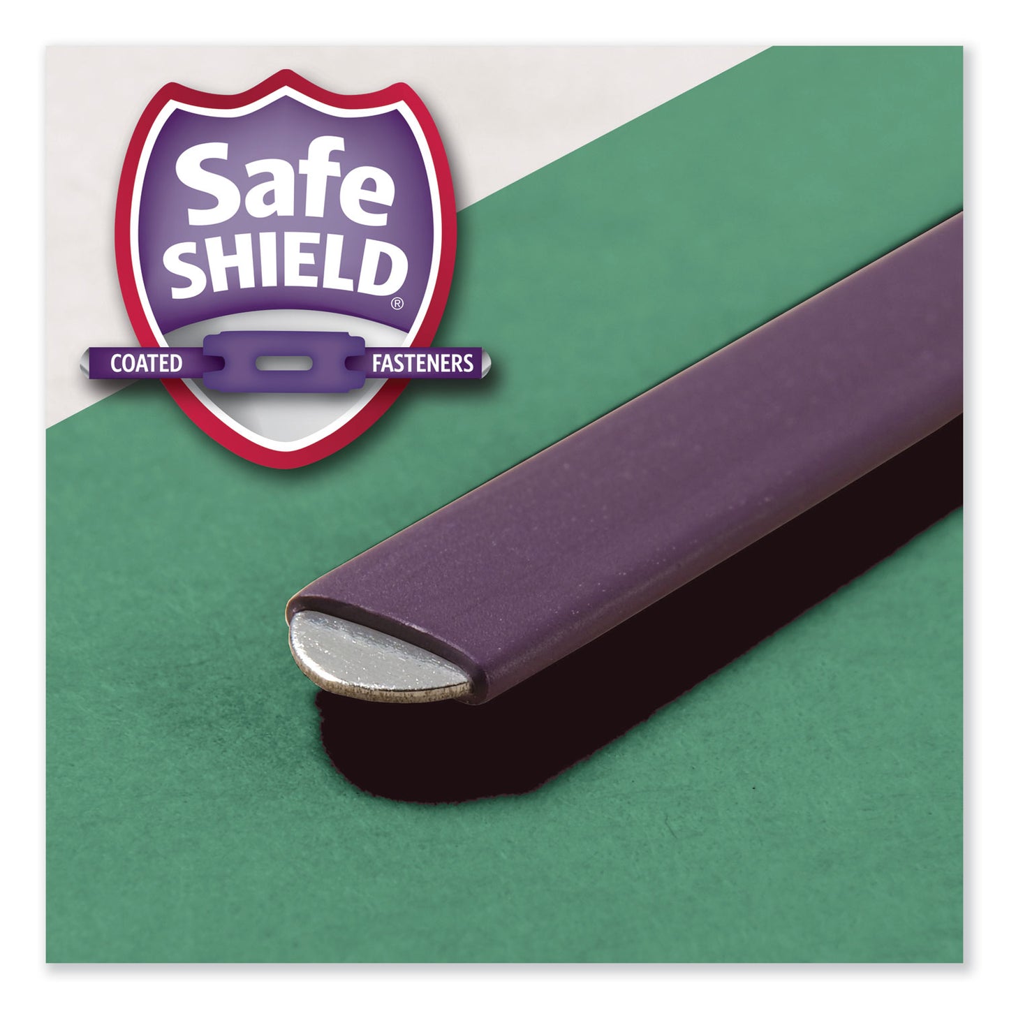 Smead Six-Section Pressboard Top Tab Classification Folders, Six SafeSHIELD Fasteners, 2 Dividers, Letter Size, Green, 10/Box (14033)