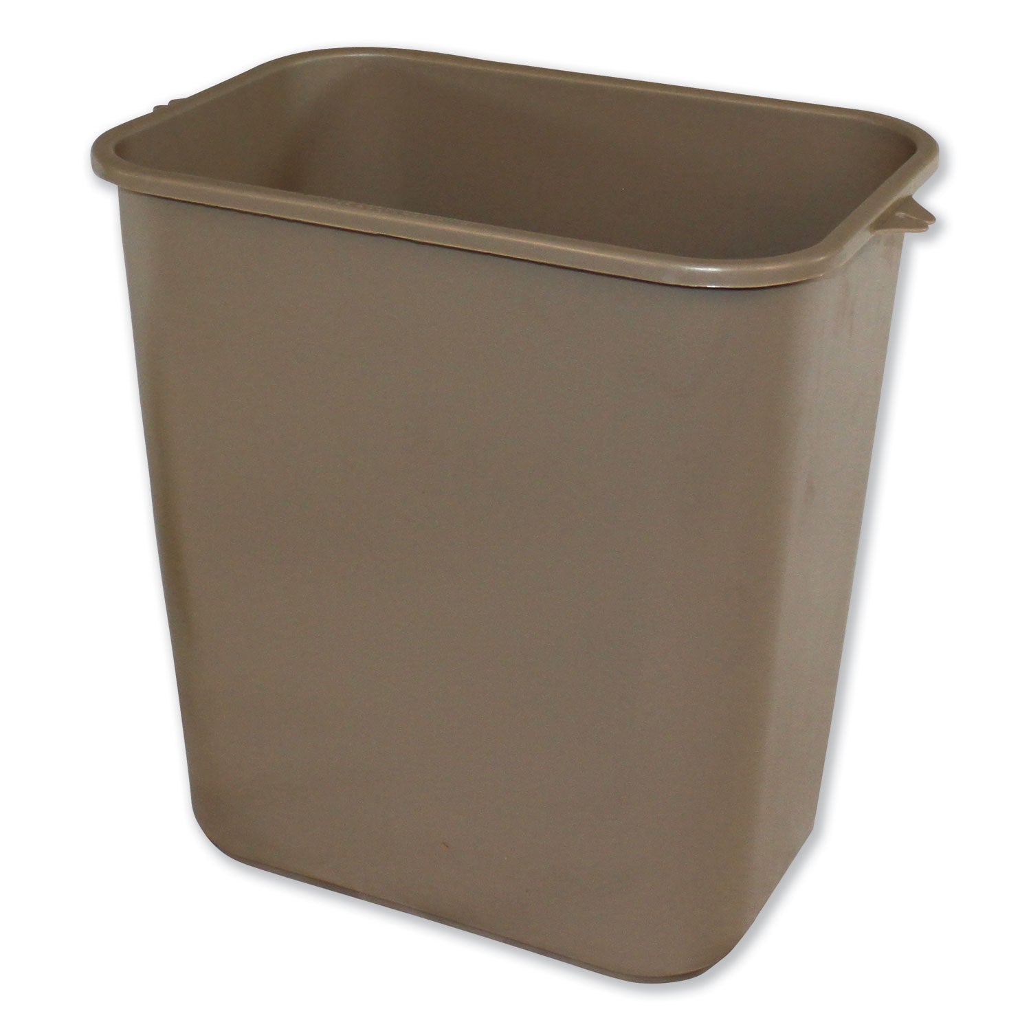 Impact Soft-Sided Wastebasket, 28 qt, Polyethylene, Beige (7702BEI)