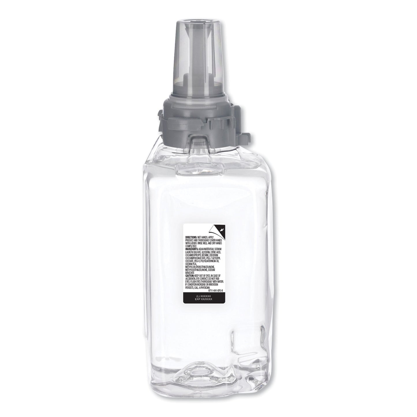 GOJO Clear and Mild Foam Handwash Refill, For ADX-12 Dispenser, Fragrance-Free, 1,250 mL, 3/Carton (881103)