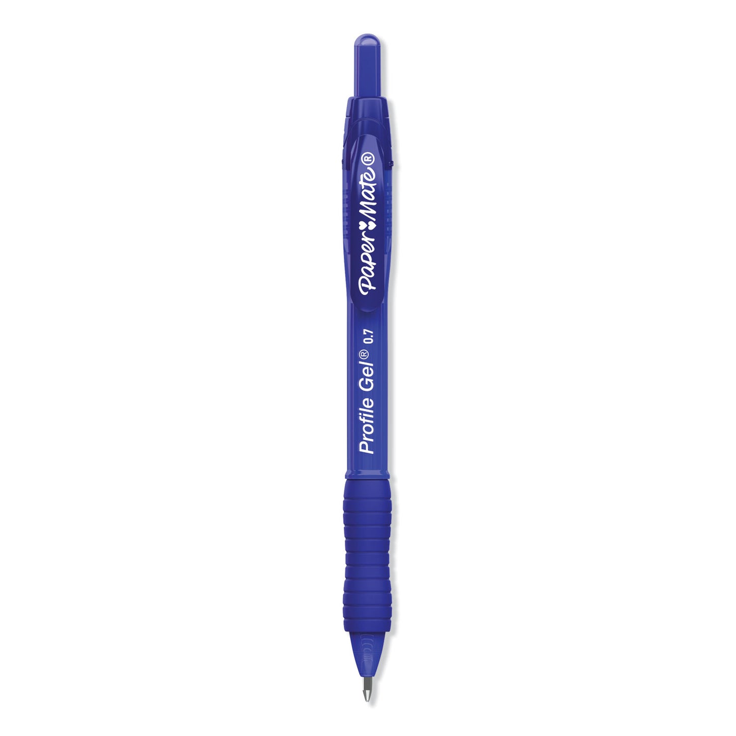 Paper Mate Profile Gel Pen, Retractable, Medium 0.7 mm, Blue Ink, Translucent Blue Barrel, 36/Pack (2095449)