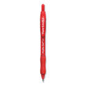 Paper Mate Profile Gel Pen, Retractable, Medium 0.7 mm, Red Ink, Translucent Red Barrel, Dozen (2095463)