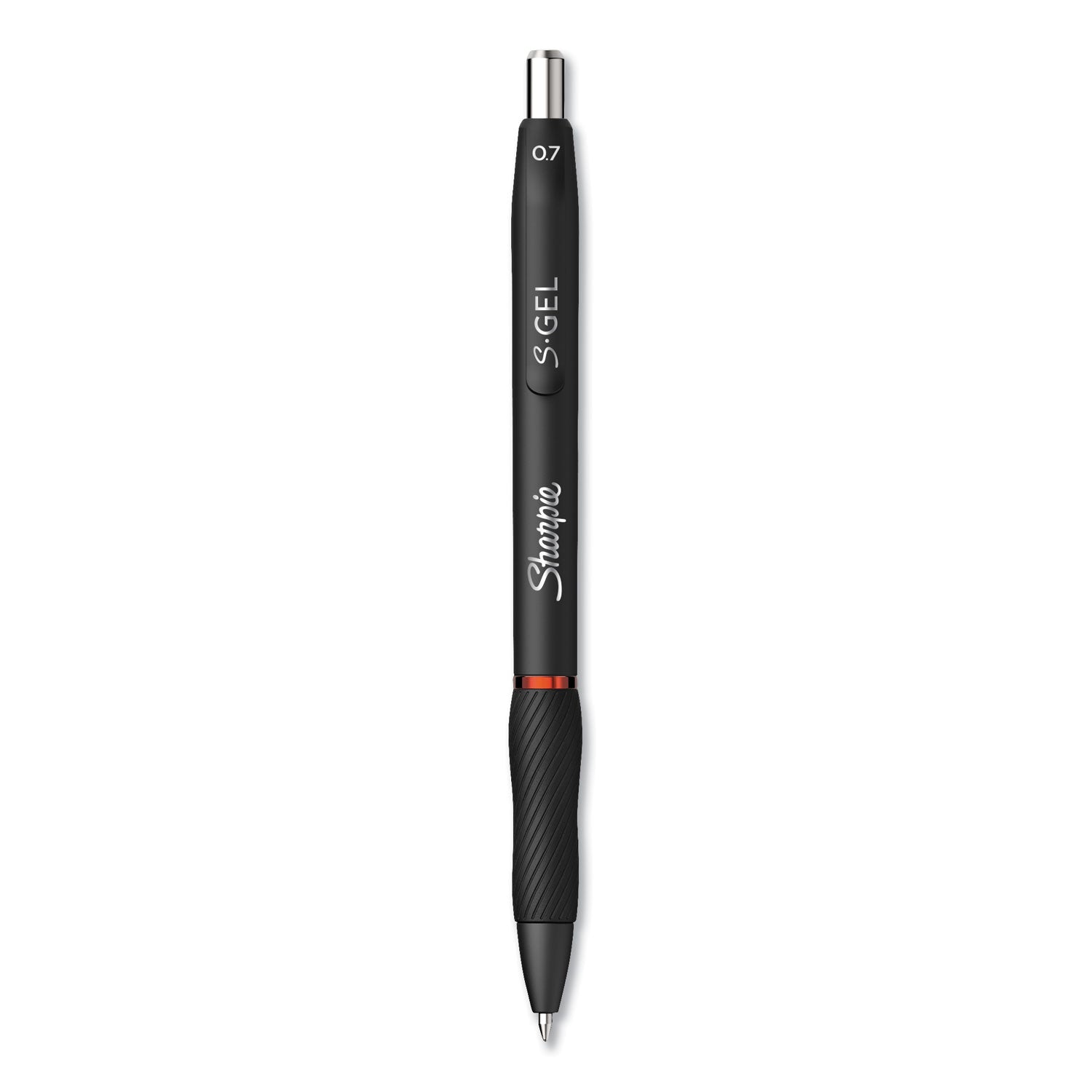 Sharpie S-Gel High-Performance Gel Pen, Retractable, Medium 0.7 mm, Red Ink, Black Barrel, Dozen (2096158)