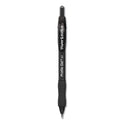 Paper Mate Profile Gel Pen, Retractable, Medium 0.7 mm, Black Ink, Translucent Black Barrel, Dozen (2095476)