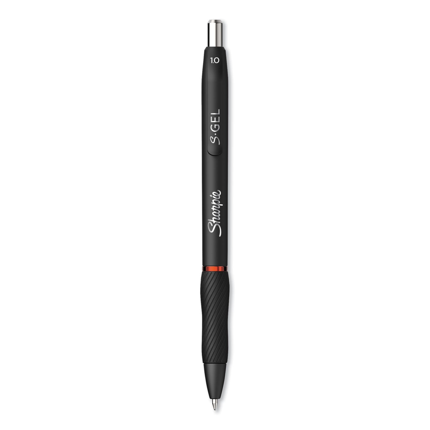 Sharpie S-Gel High-Performance Gel Pen, Retractable, Bold 1 mm, Red Ink, Black Barrel, Dozen (2096136)