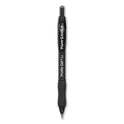 Paper Mate Profile Gel Pen, Retractable, Fine 0.5 mm, Black Ink, Translucent Black Barrel, Dozen (2095468)