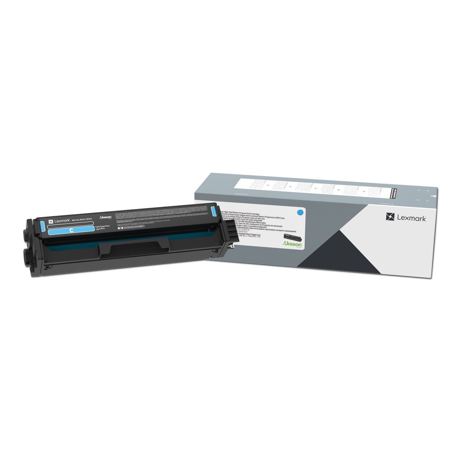 Lexmark 20N10C0 Return Program Toner, 1,500 Page-Yield, Cyan