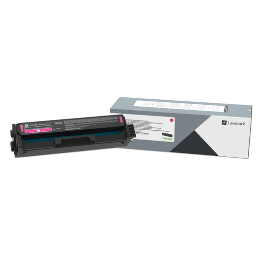 Lexmark 20N10M0 Return Program Toner, 1,500 Page-Yield, Magenta
