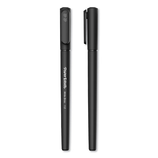 Paper Mate Write Bros. Ballpoint Pen Value Pack, Stick, Medium 1 mm, Black Ink, Black Barrel, 120/Pack (2096479)