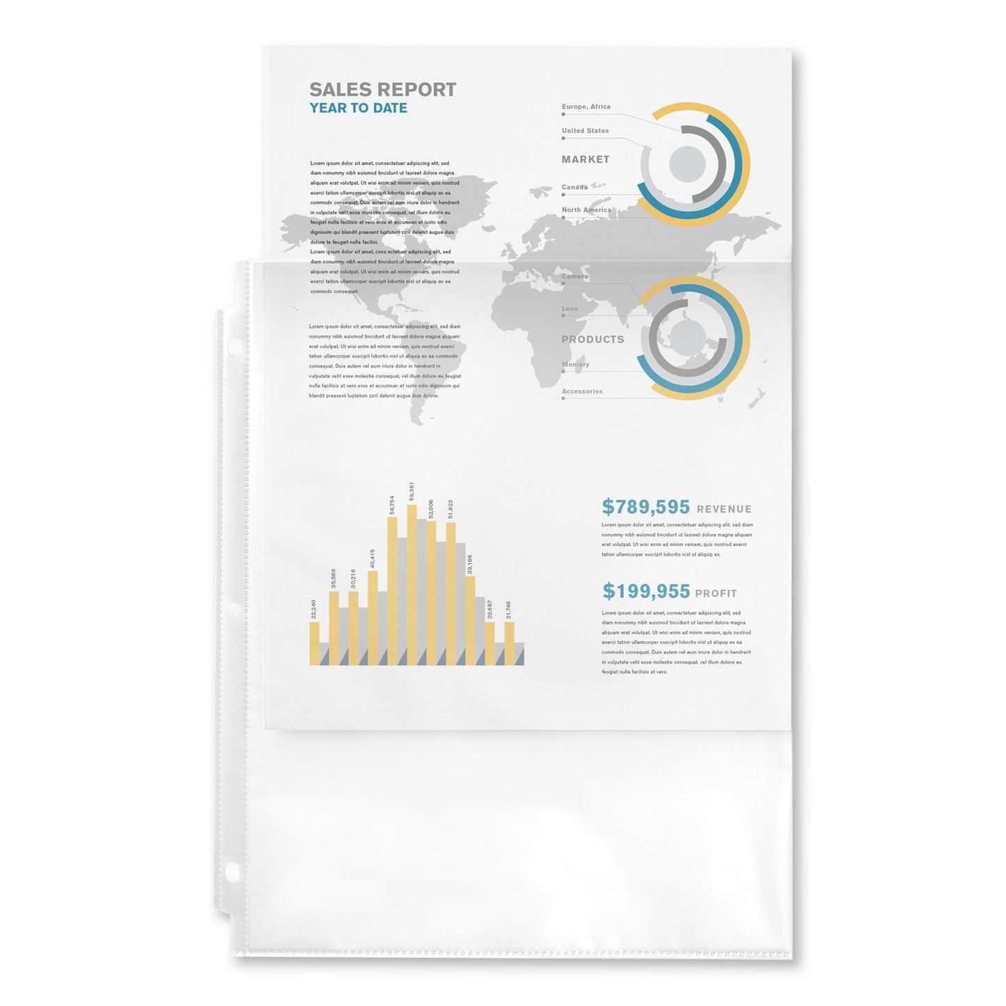 Avery Top-Load Sheet Protector, Economy Gauge, Letter, Clear, 50/Box (74090)