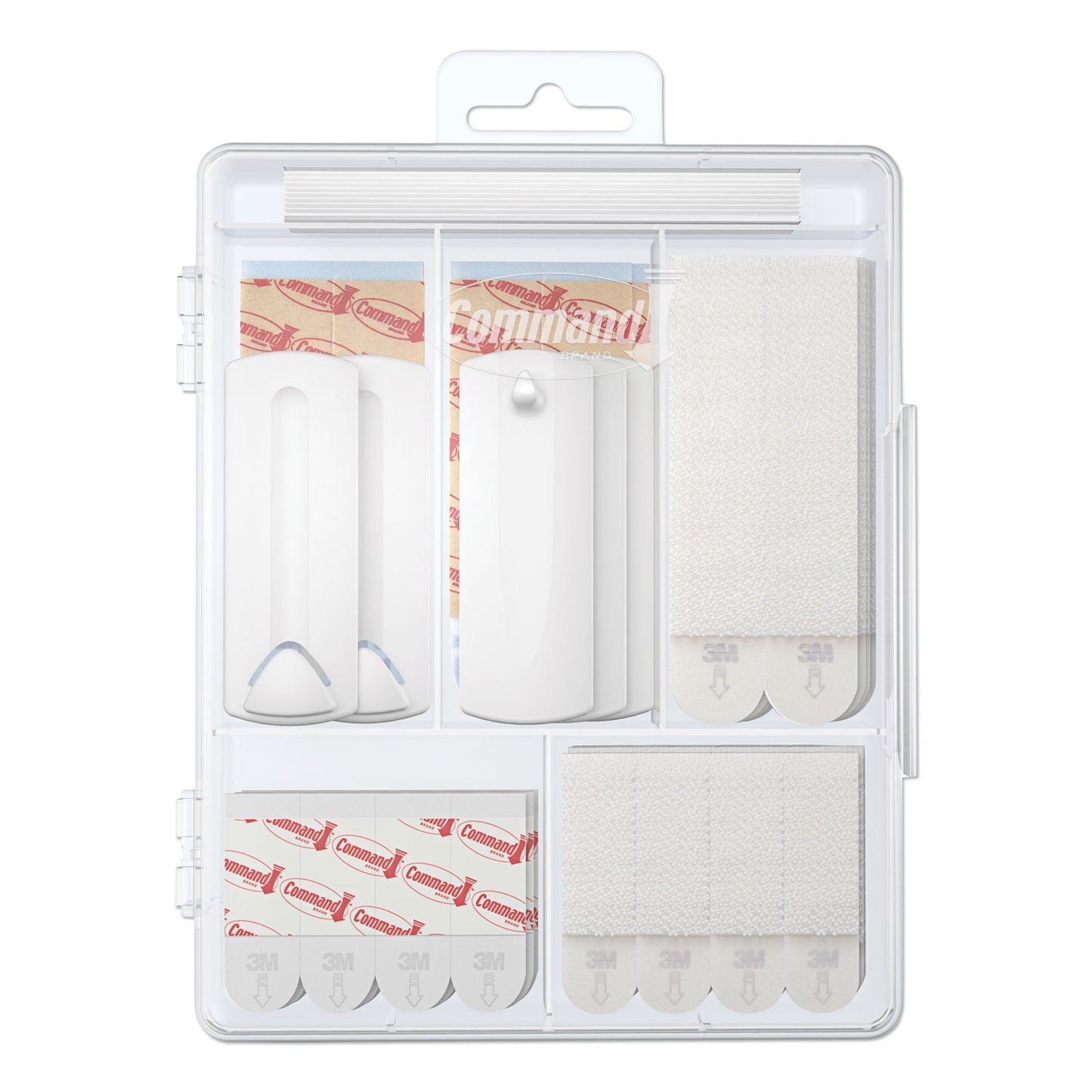 Command Picture Hanging Kit, Assorted Sizes, Plastic, White/Clear, 1 lb