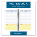 Cambridge Wirebound Guided QuickNotes Notebook, 1-Subject, List-Management Format, Dark Gray Cover, (80) 8 x 5 Sheets (06096)