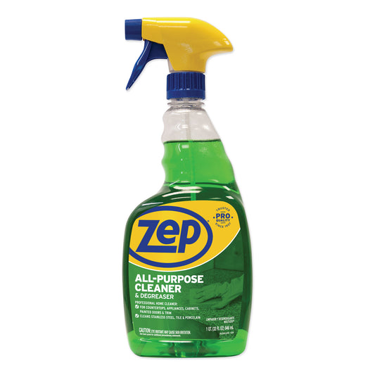 Zep Commercial All-Purpose Cleaner and Degreaser, 32 oz Spray Bottle (ZUALL32EA)