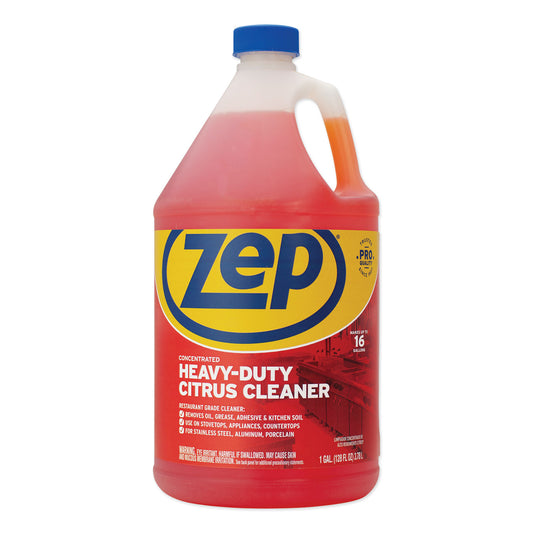 Zep Commercial Cleaner and Degreaser, Citrus Scent, 1 gal Bottle (ZUCIT128)