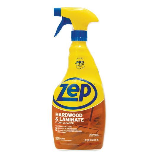 Zep Commercial Hardwood and Laminate Cleaner, 32 oz Spray Bottle (ZUHLF32EA)