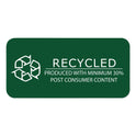Roaring Spring Recycled Legal Pad, Wide/Legal Rule, 40 White 8.5 x 11 Sheets, Dozen (74713)