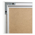 U Brands 4N1 Magnetic Dry Erase Combo Board, 23 x 17, Tan/White Surface, Silver Aluminum Frame (3890U0001)