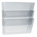 Storex Wall File, 3 Sections, Legal Size 16" x 4" x 14", Clear, 3/Set (70229U06C)