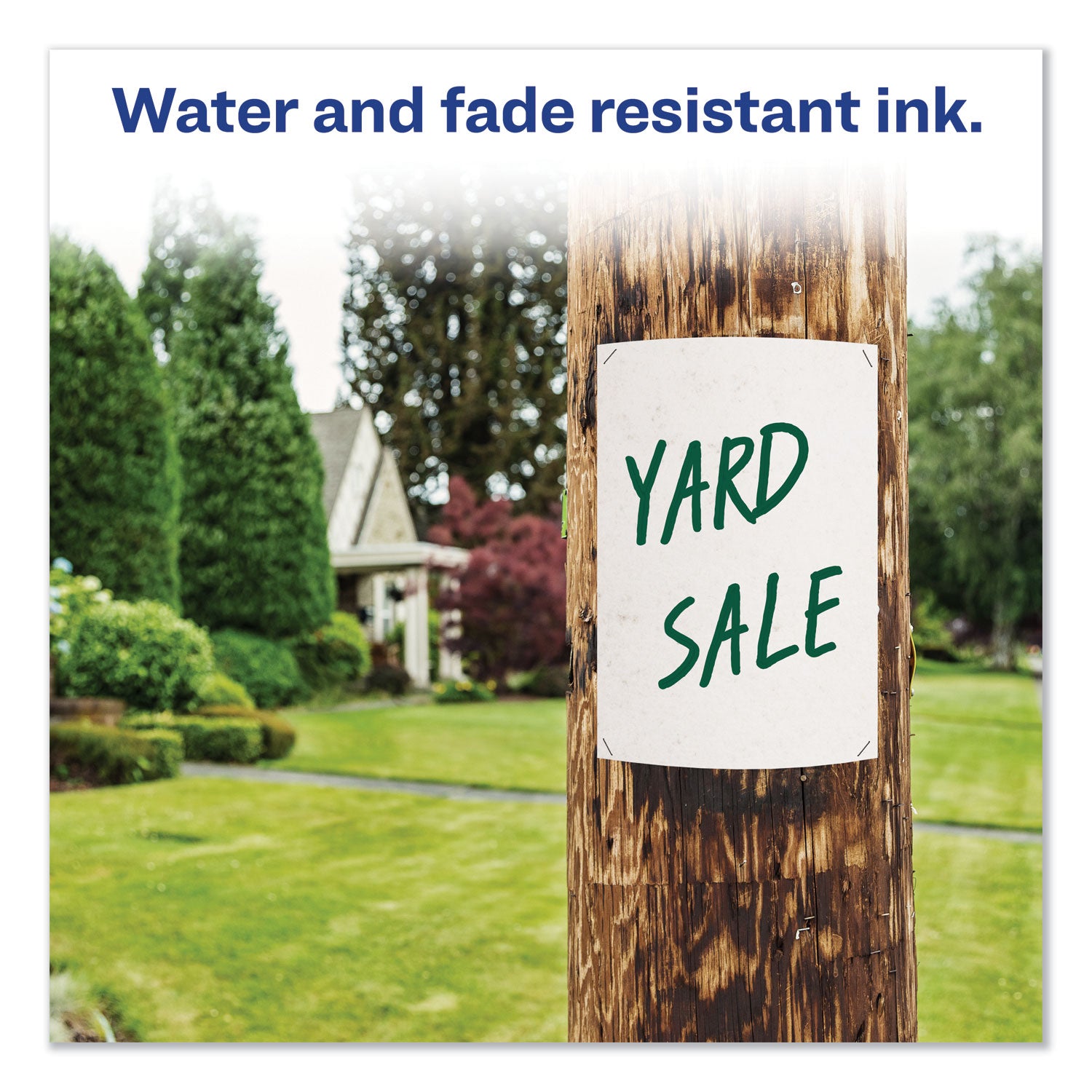 Avery MARKS A LOT Regular Desk-Style Permanent Marker, Broad Chisel Tip, Green, Dozen (7885) (07885)