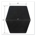 ES Robbins Game Zone Chair Mat, For Hard Floor/Medium Pile Carpet, 42 x 46, Black (121563)