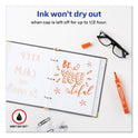 Avery MARKS A LOT Large Desk-Style Permanent Marker, Broad Chisel Tip, Orange, Dozen (8883) (08883)