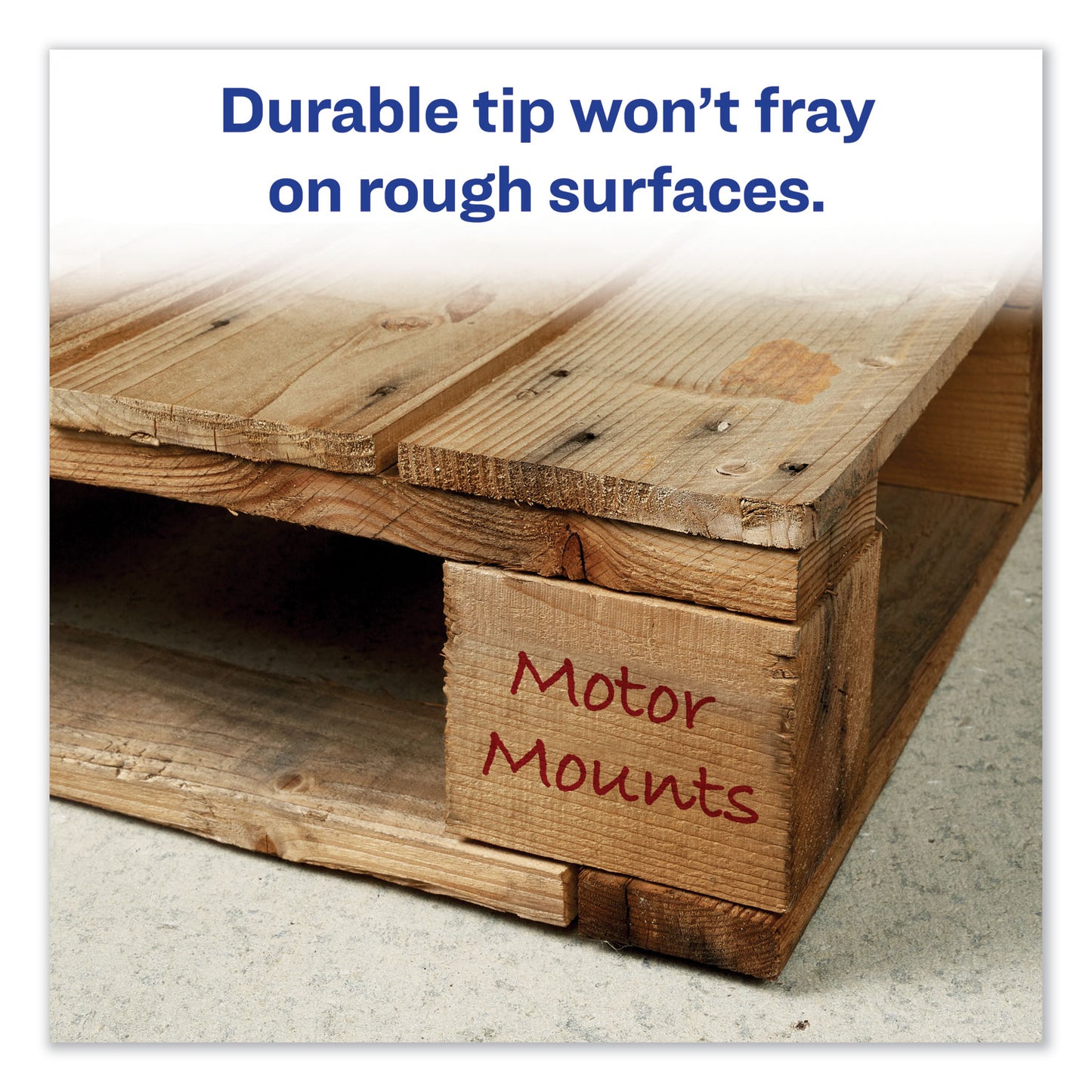 Avery MARKS A LOT Regular Desk-Style Permanent Marker, Broad Chisel Tip, Red, Dozen (7887) (07887)