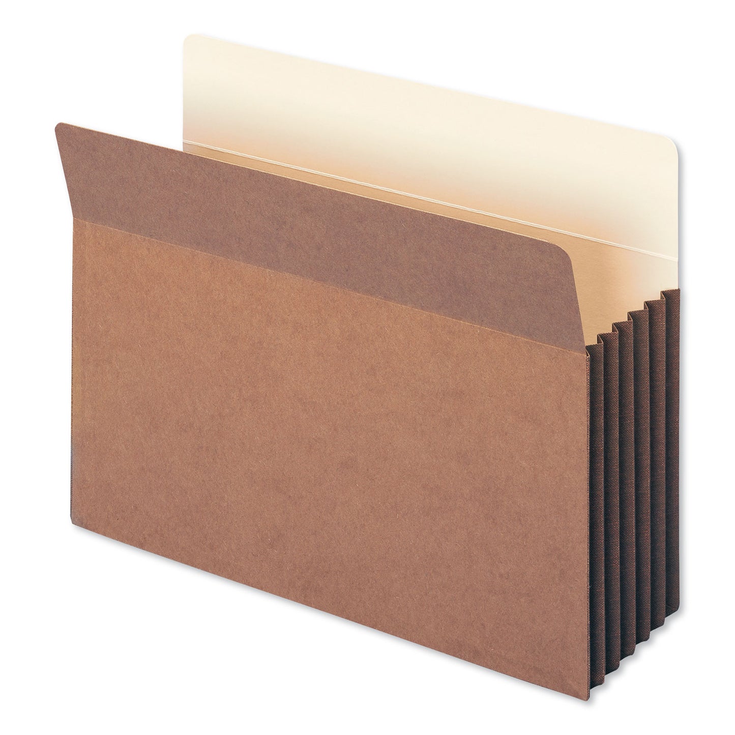 Smead Redrope Drop-Front File Pockets with Fully Lined Gussets, 5.25" Expansion, Letter Size, Redrope, 10/Box (73274)