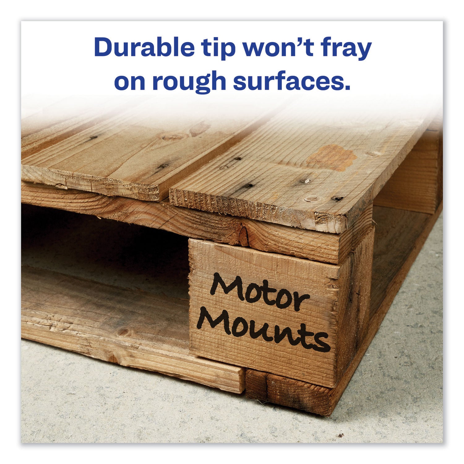 Avery MARKS A LOT Extra-Large Desk-Style Permanent Marker, Extra-Broad Chisel Tip, Black (24148)