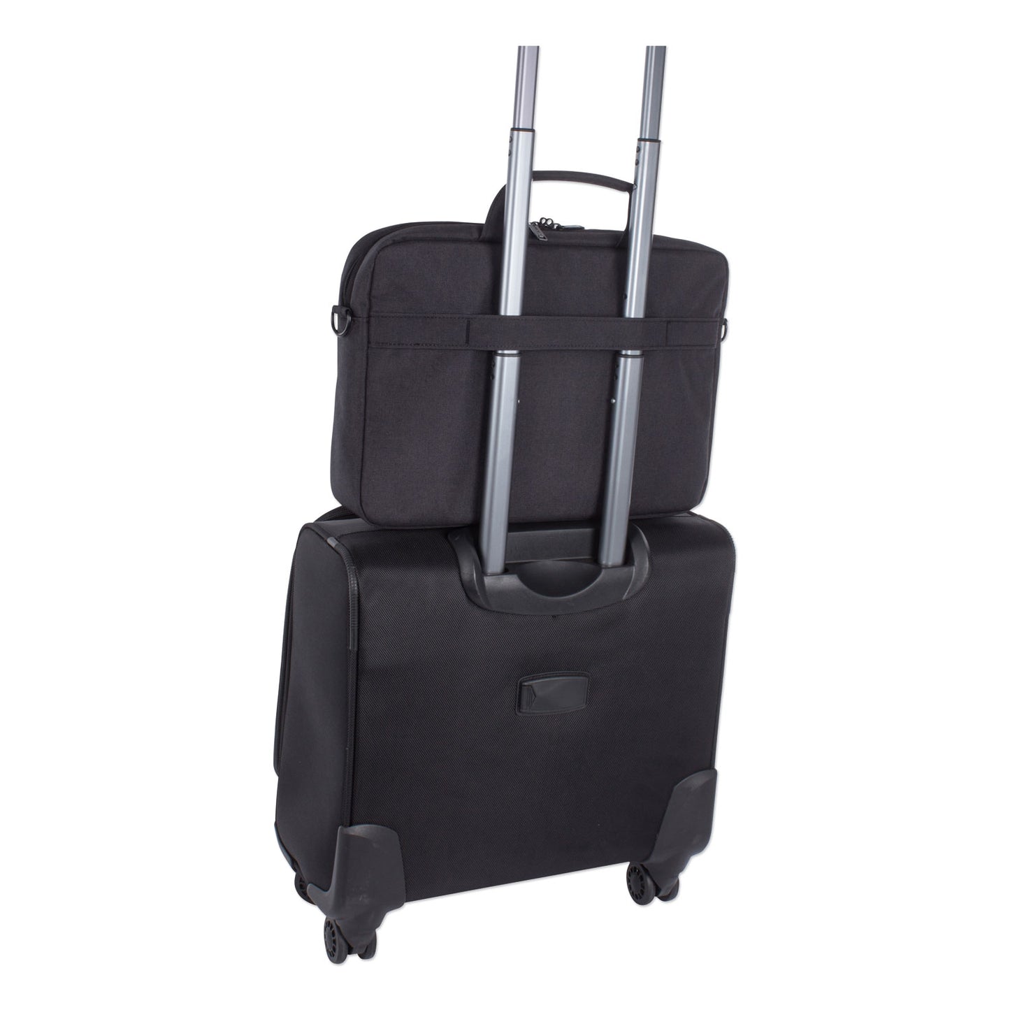 Swiss Mobility Cadence Slim Briefcase, Fits Devices Up to 15.6", Polyester, 3.5 x 3.5 x 16, Charcoal (EXB1010SMCH)