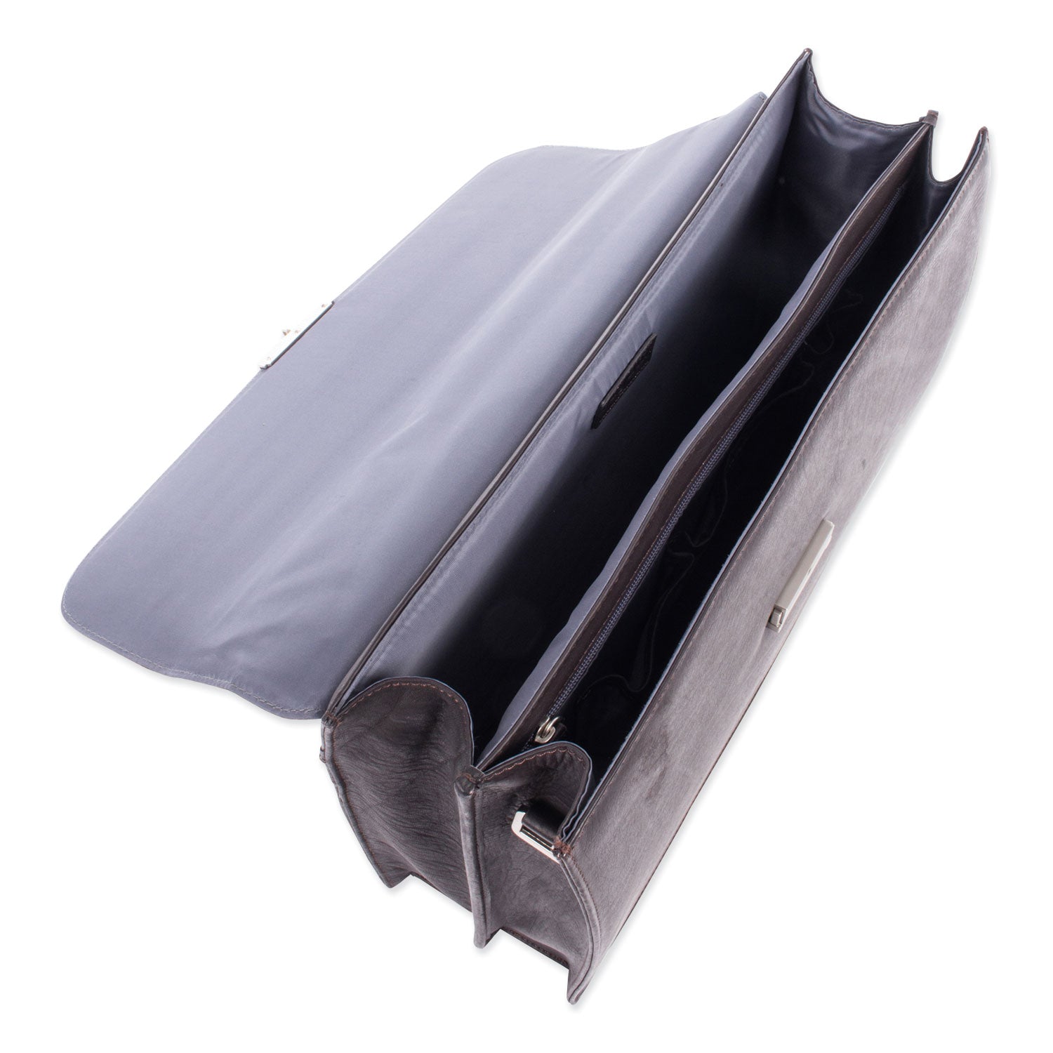 Swiss Mobility Milestone Briefcase, Fits Devices Up to 15.6", Leather, 5 x 5 x 12, Brown (49545802SM)