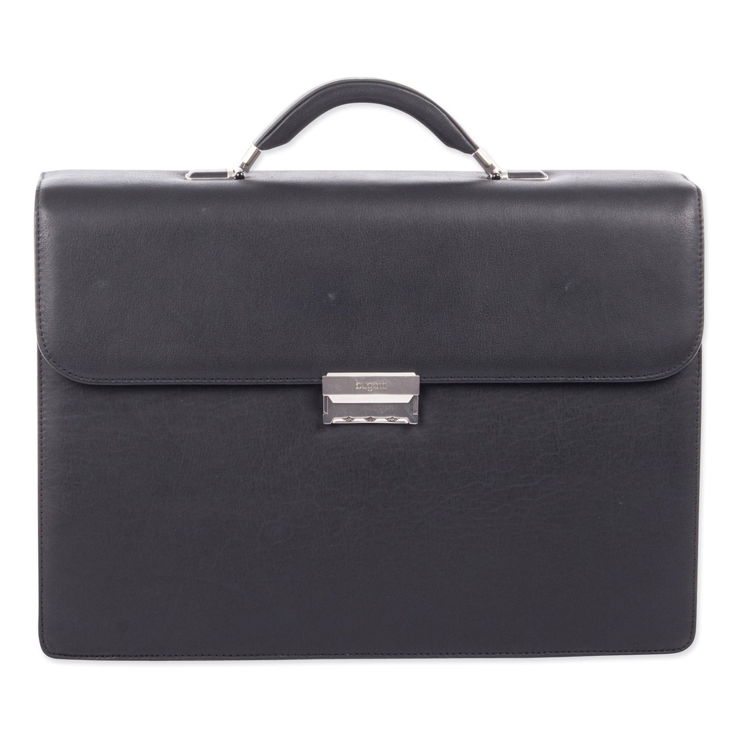 Swiss Mobility Milestone Briefcase, Fits Devices Up to 15.6", Leather, 5 x 5 x 12, Black (49545801SM)