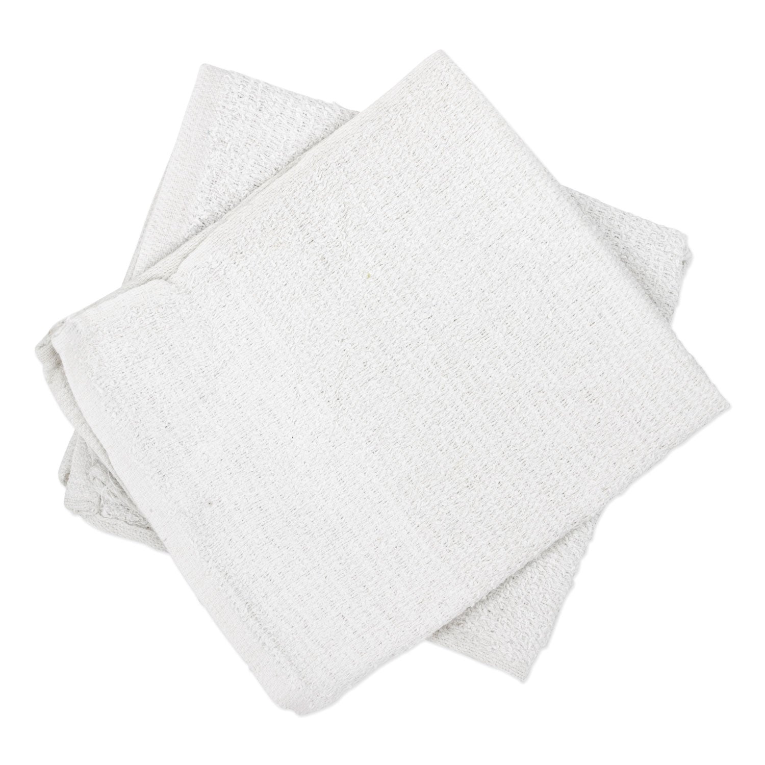 HOSPECO Counter Cloth/Bar Mop, 15.5 x 17, White, Cotton, 60/Carton (536605DZBX)